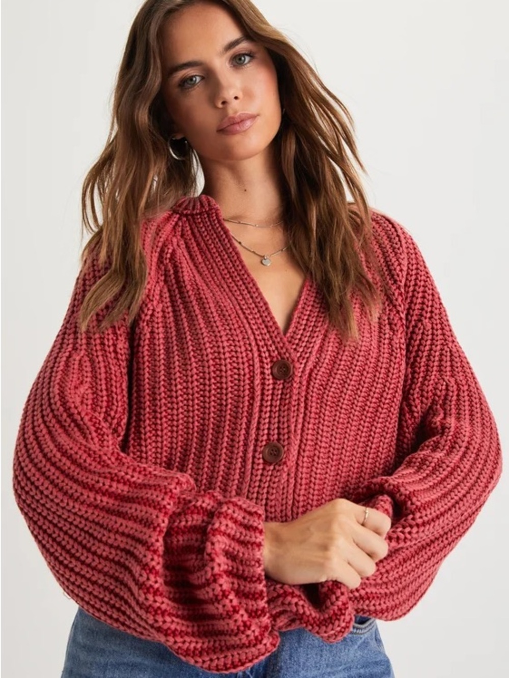 Sweet Nothing Cardi Sweater in Rose